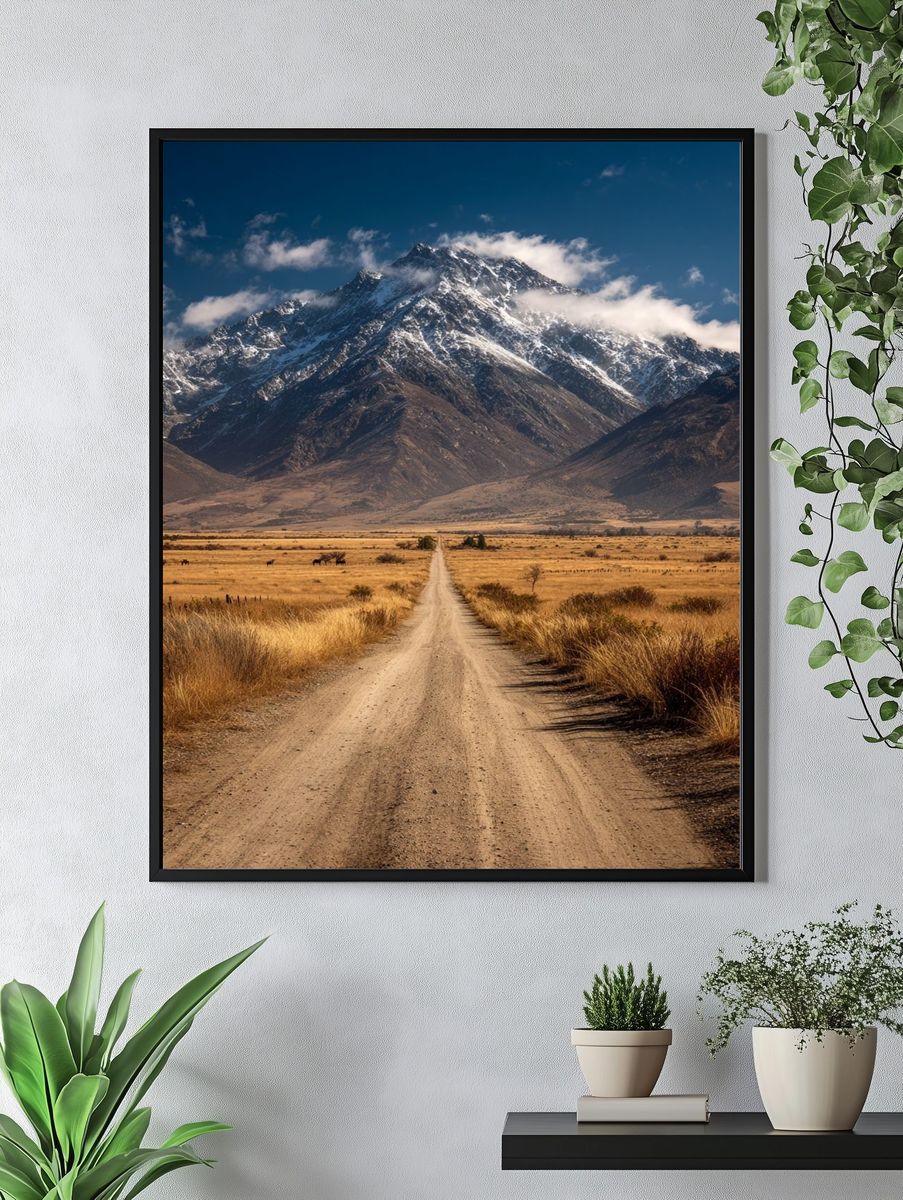 Mountain Road — Nature Photography Poster. — room view 4