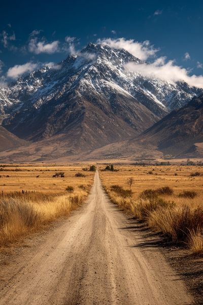 Mountain Road — Nature Photography Poster. poster