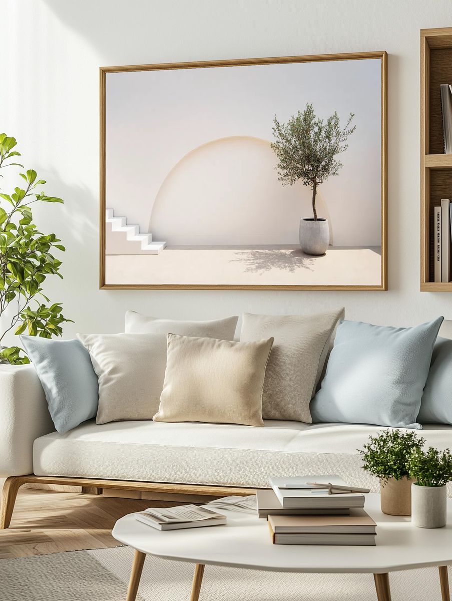 Mediterranean minimal wall plant exterior. — room view 2