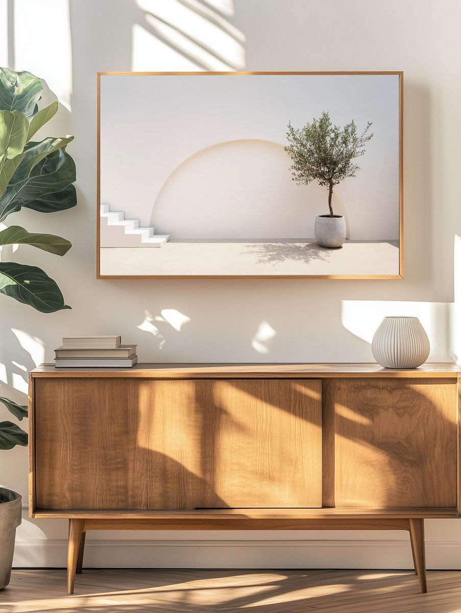 Mediterranean minimal wall plant exterior. — room view 3
