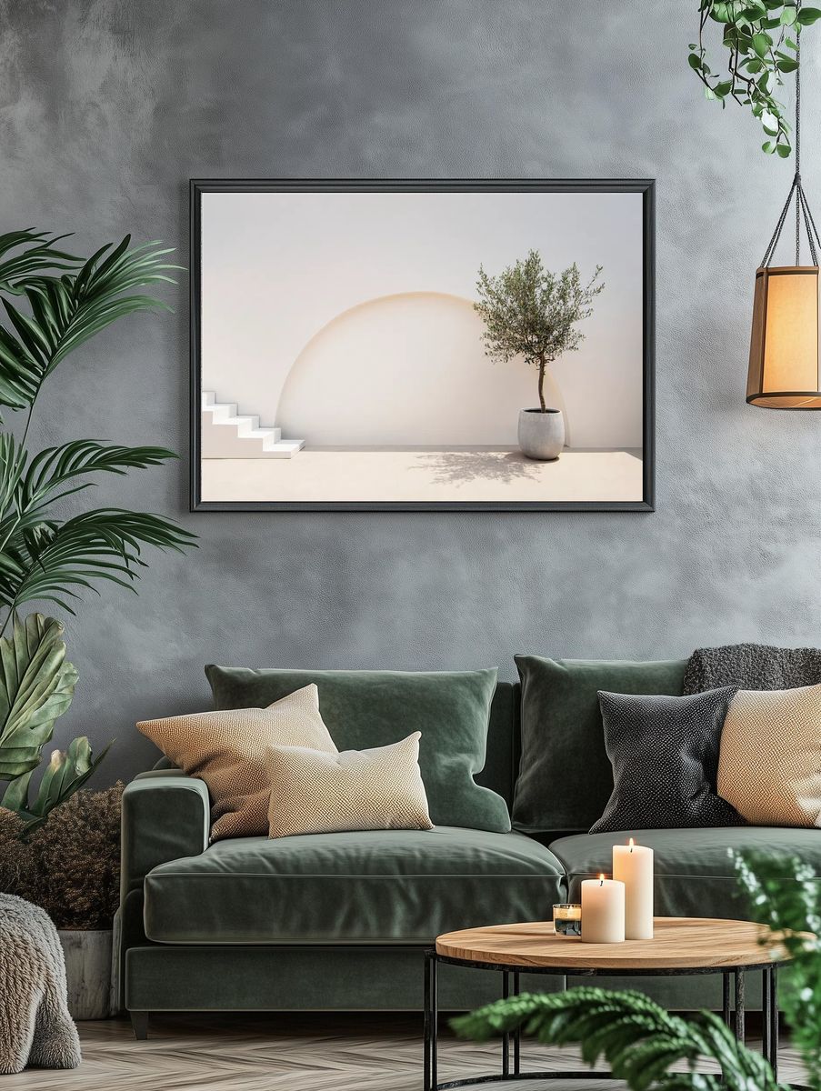 Mediterranean minimal wall plant exterior. — room view 4