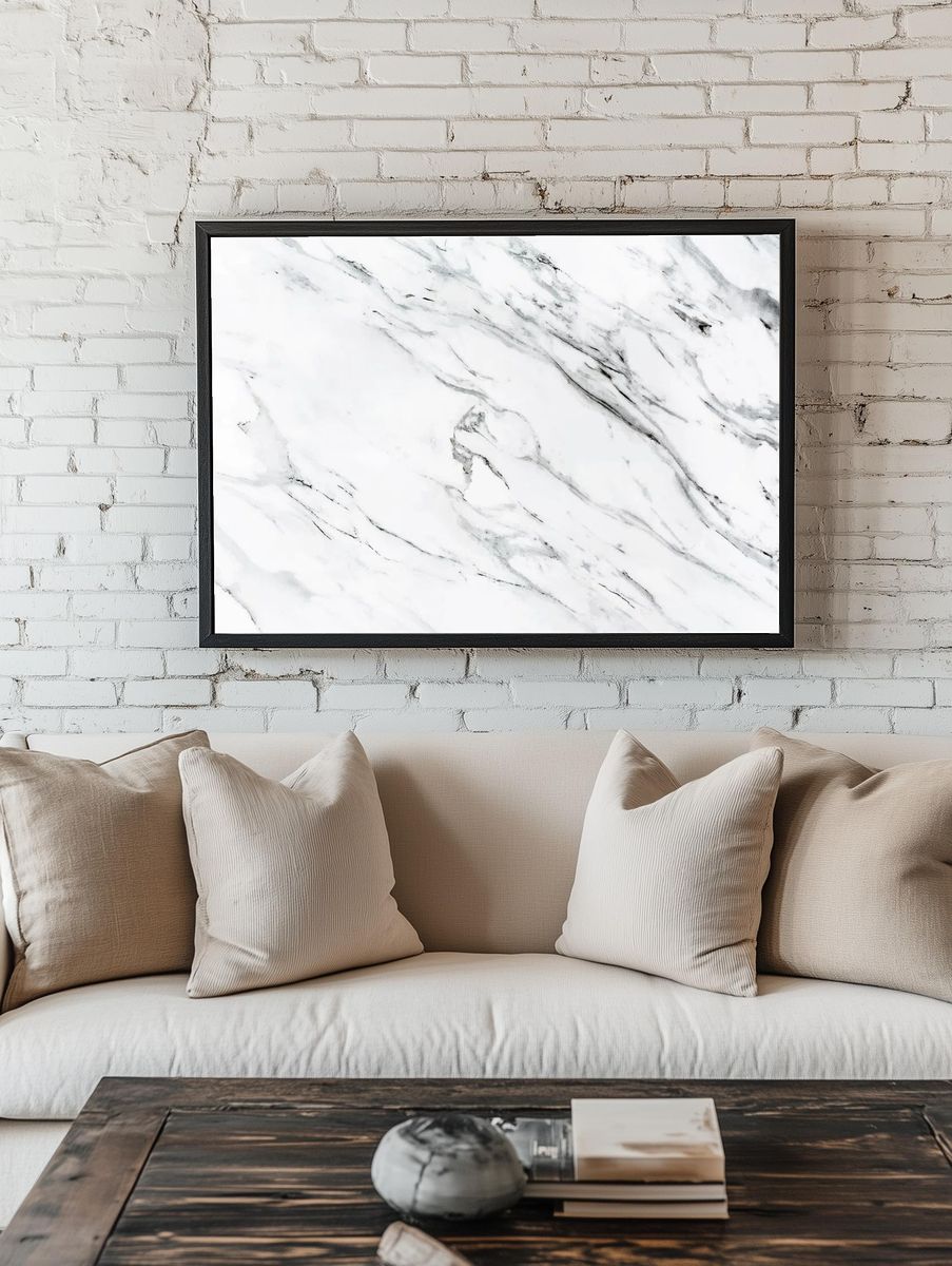 Close black marble textured background. — room view 1