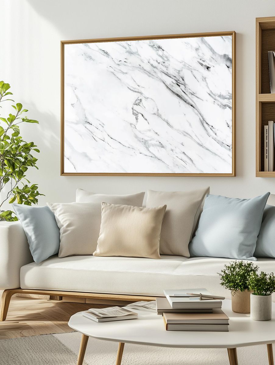 Close black marble textured background. — room view 2