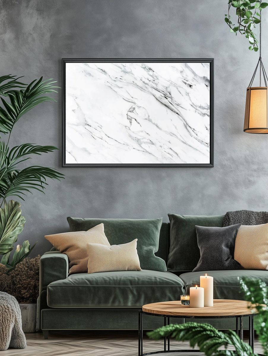 Close black marble textured background. — room view 4