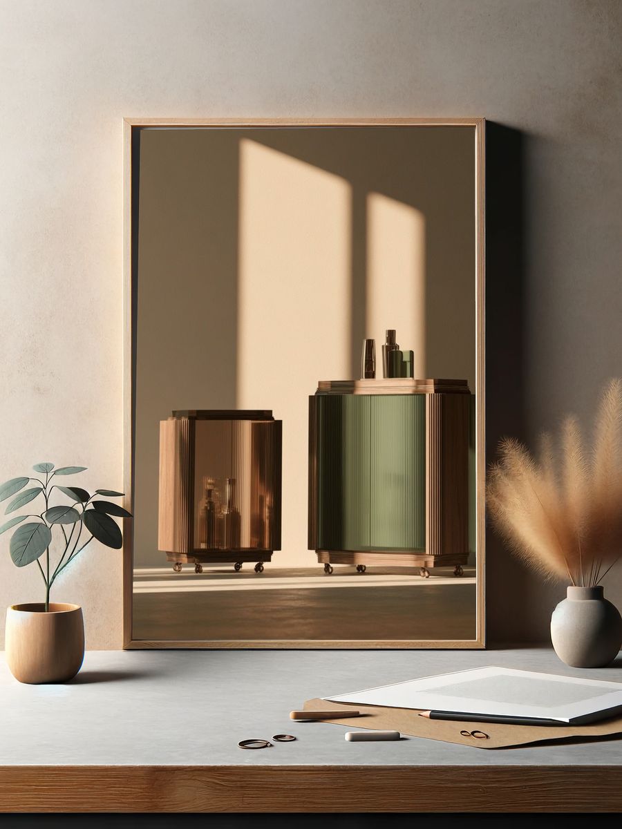 Modern Cabinet Still Life Poster. — room view 2