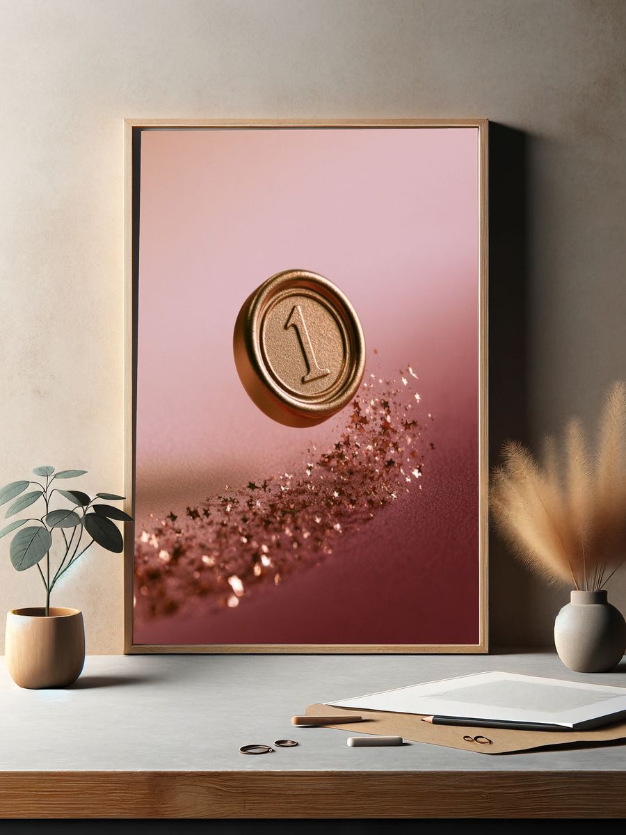 Golden Wax Seal Number 1 Poster. — room view 2
