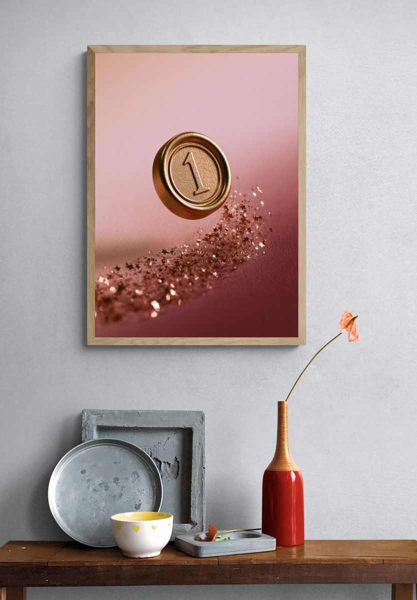 Golden Wax Seal Number 1 Poster. — room view 3