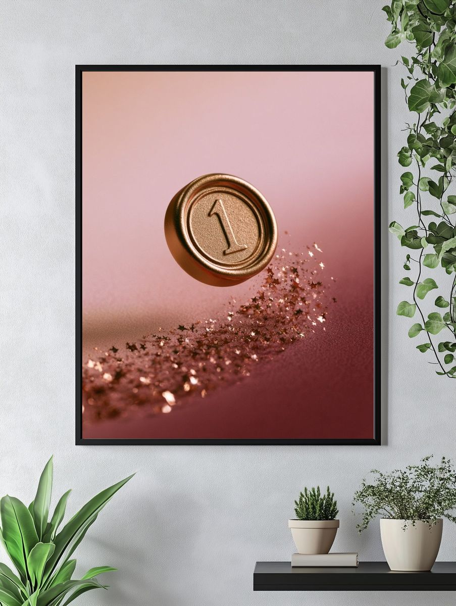 Golden Wax Seal Number 1 Poster. — room view 4