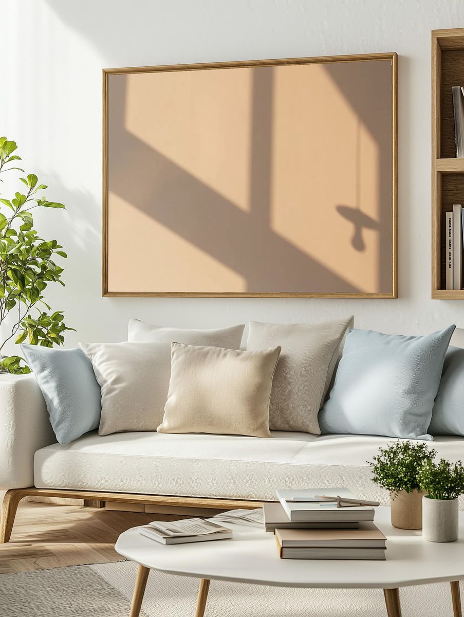 Late afternoon light beige wall. — room view 2