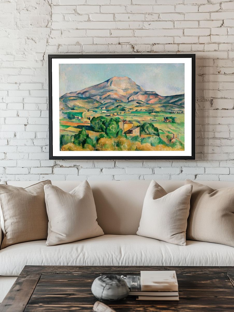 Mountain Landscape Impressionist Poster. — room view 1