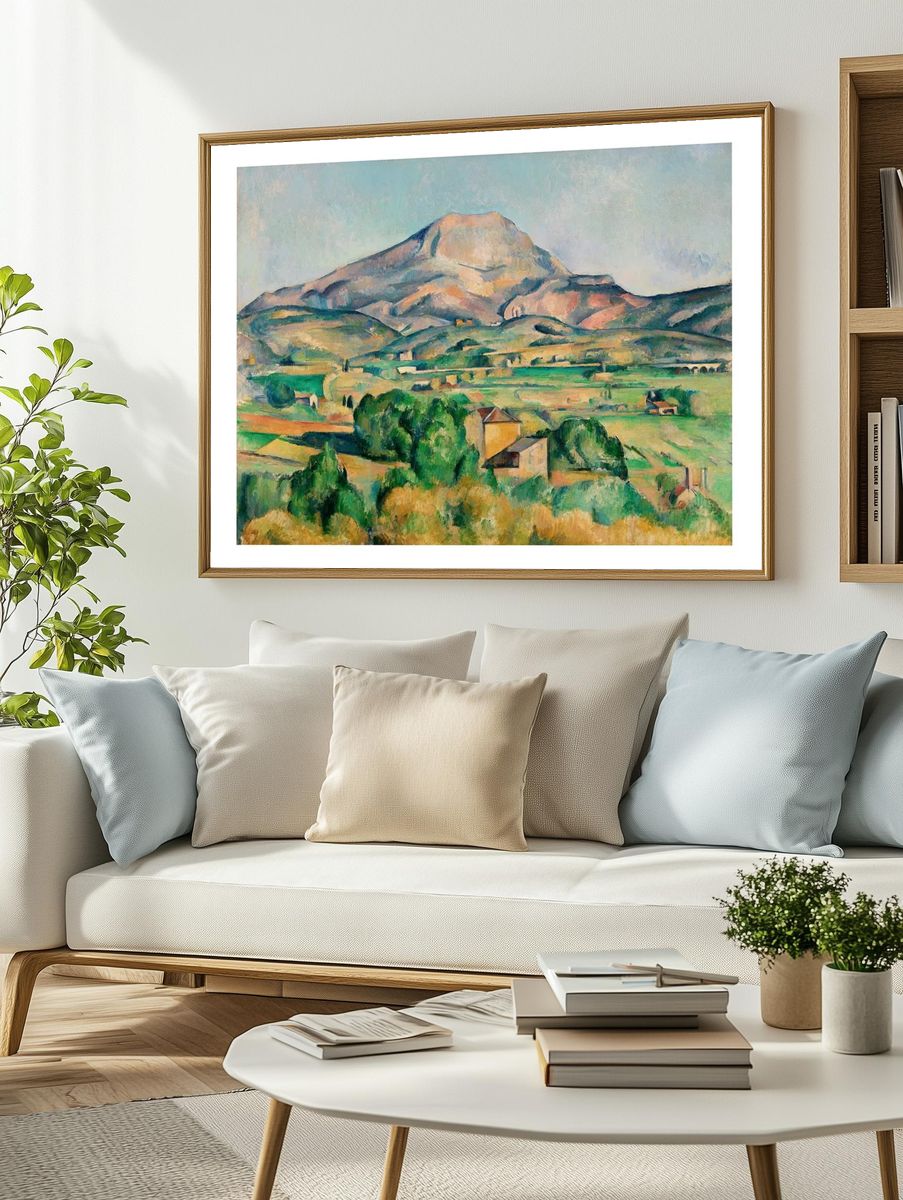 Mountain Landscape Impressionist Poster. — room view 2