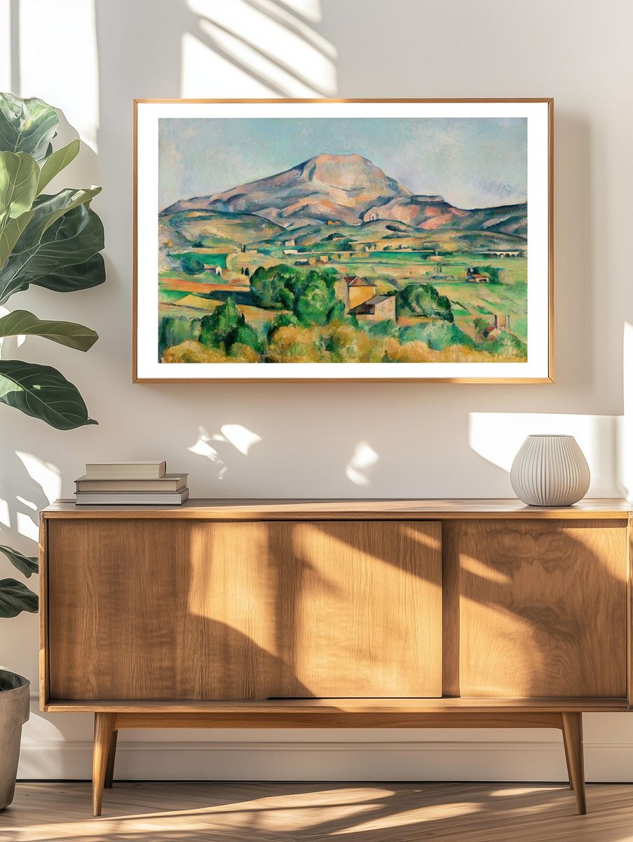 Mountain Landscape Impressionist Poster. — room view 3