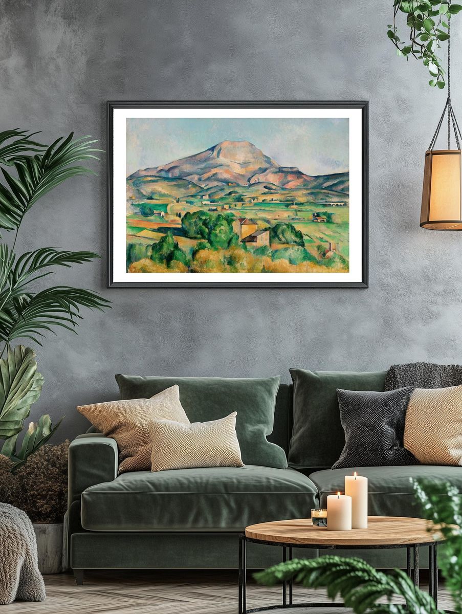 Mountain Landscape Impressionist Poster. — room view 4