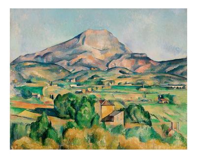 Mountain Landscape Impressionist Poster. poster print