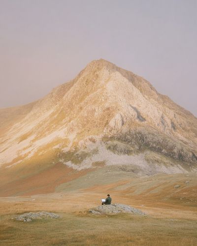 Misty Mountain Solitude Print. poster print