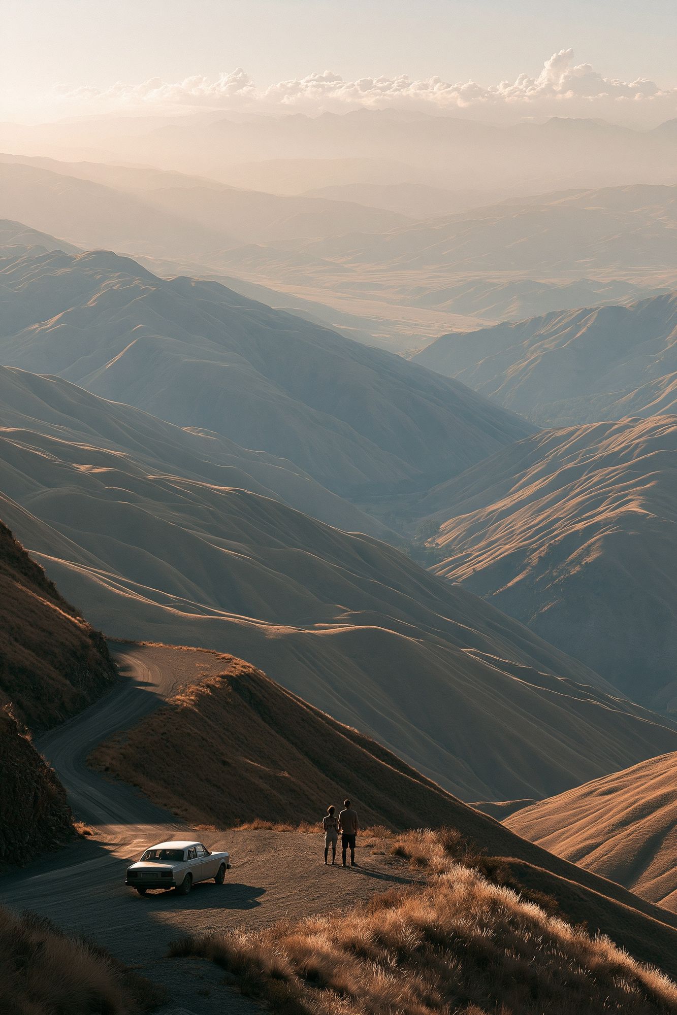 Golden Mountain Vista Photography Poster. poster detail