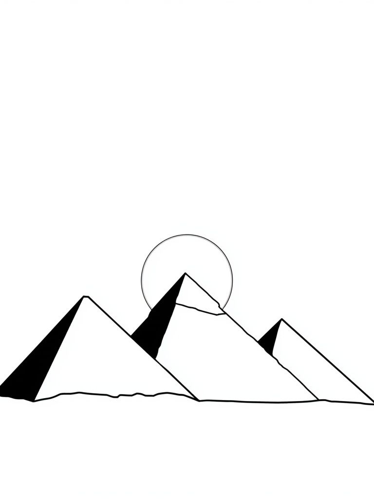 Minimal Mountain Line Art Poster. poster — minimalist art