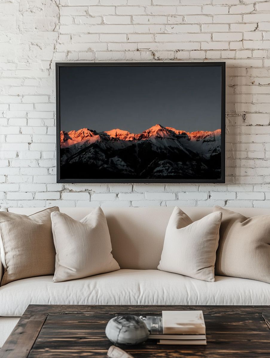 Mountain-sunset view Telluride, once mining. room preview