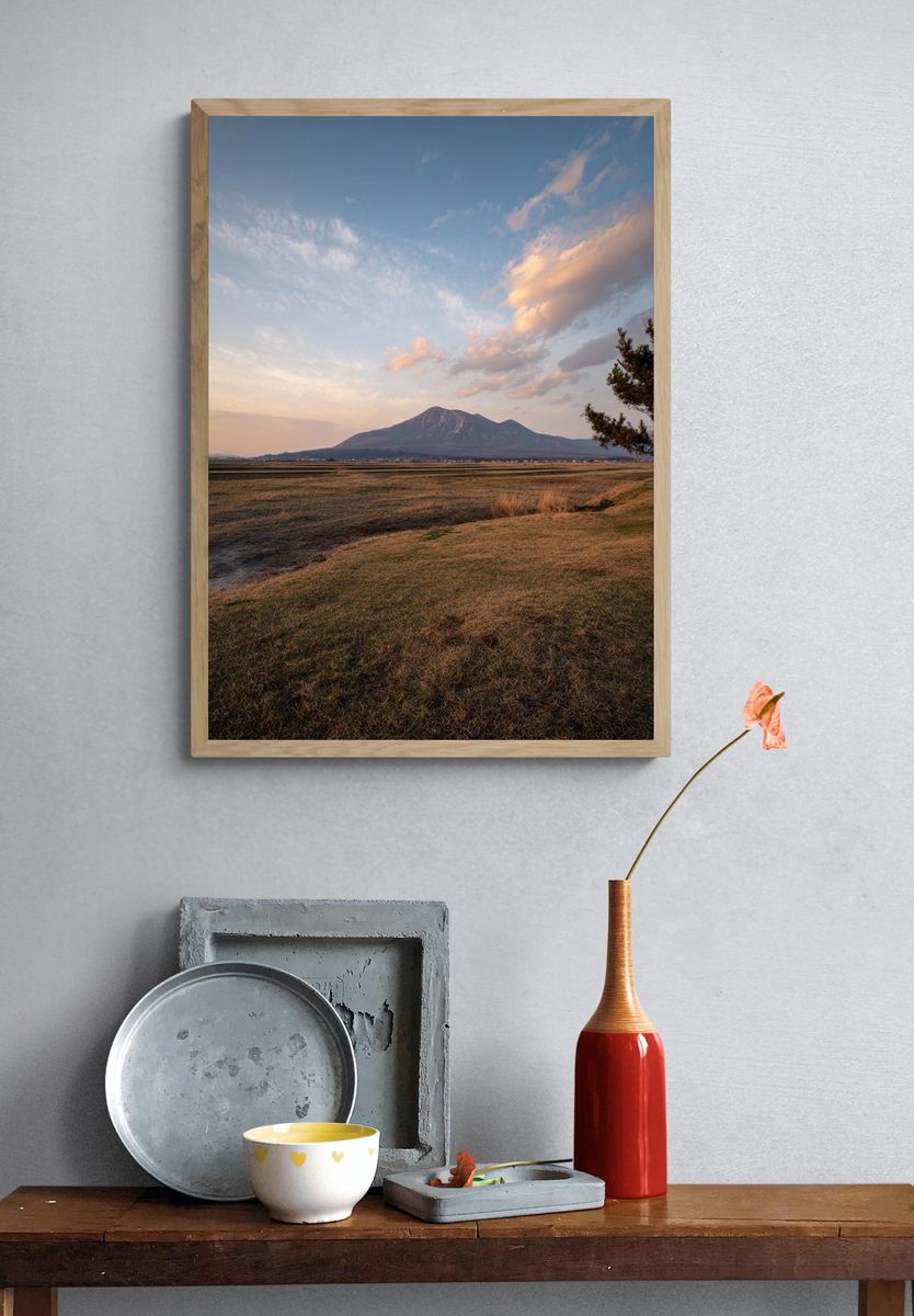 Mountain Landscape at Dusk Poster. — room view 3