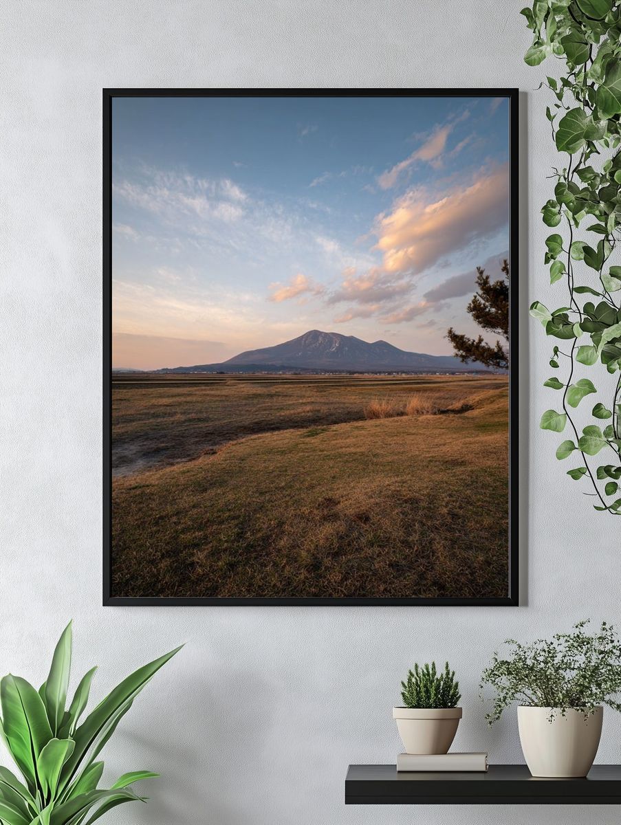 Mountain Landscape at Dusk Poster. — room view 4