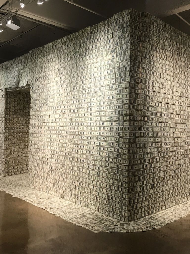 Money Wall Installation — Fine Art Print. poster — fine-art art