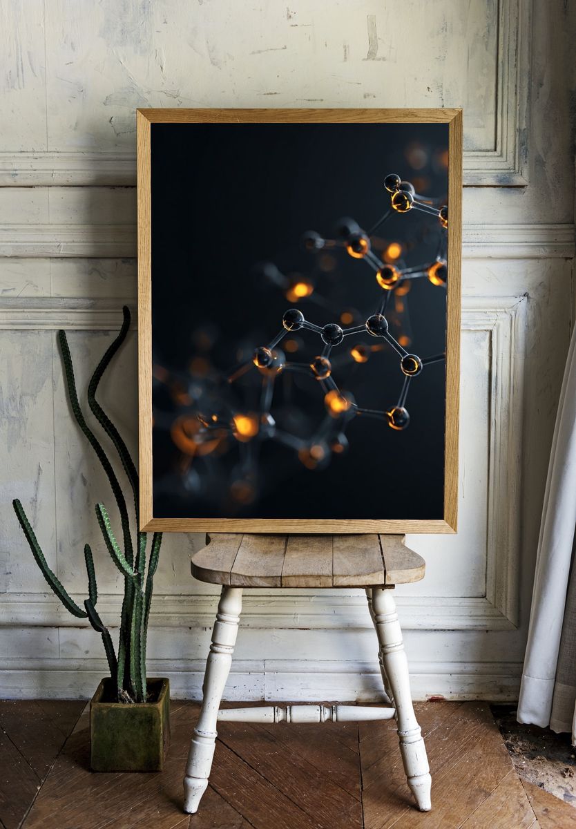 Molecular Structure — Abstract Print. — room view 1