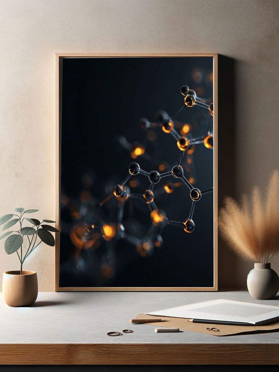 Molecular Structure — Abstract Print. — room view 2
