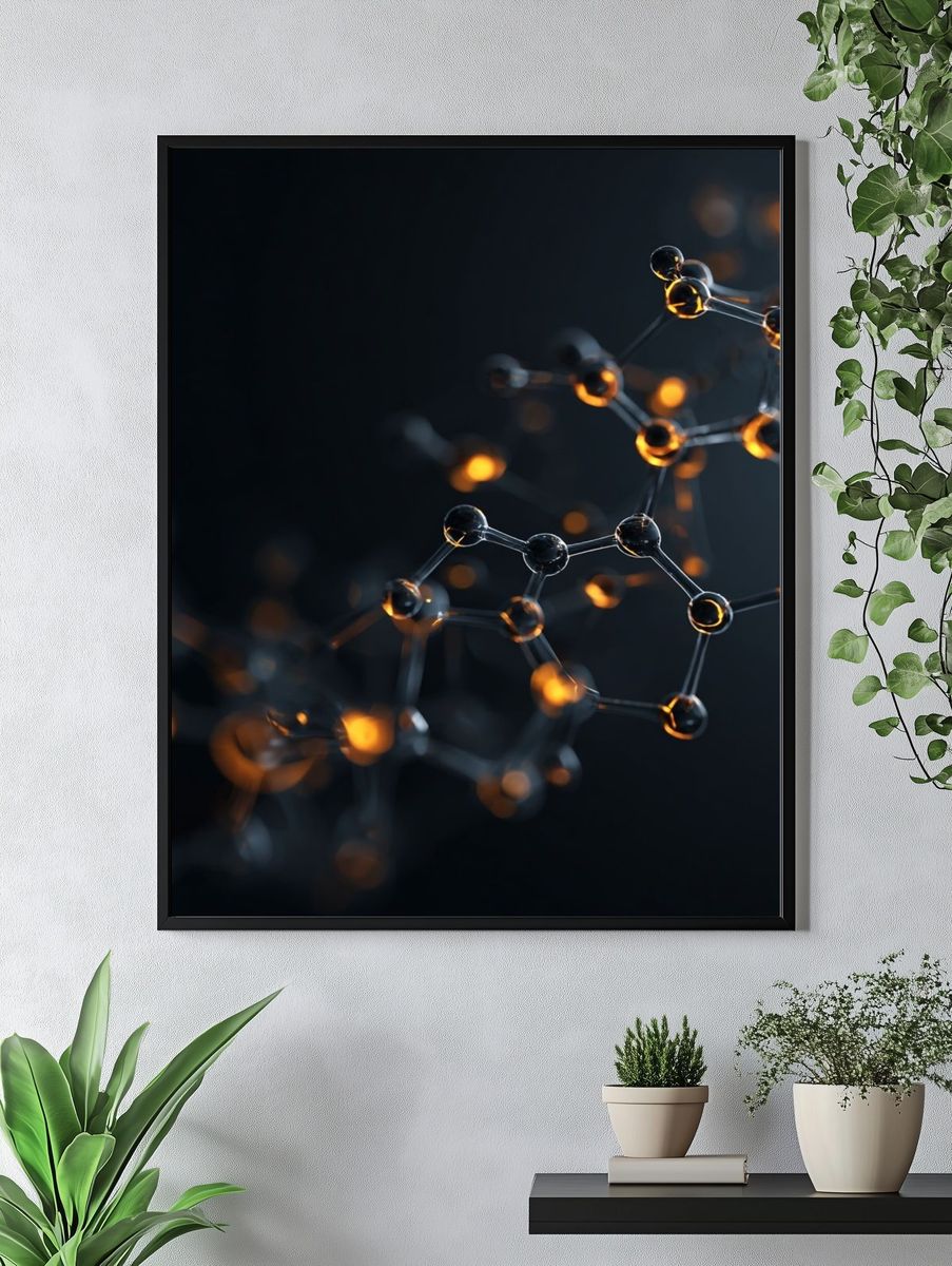 Molecular Structure — Abstract Print. — room view 4