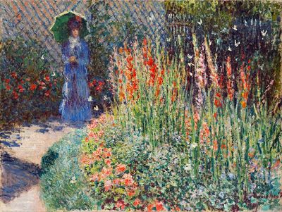 Claude Monet 's Rounded Flower.