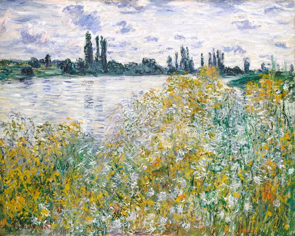 Île aux Fleurs Vétheuil (1880). poster — fine-art art