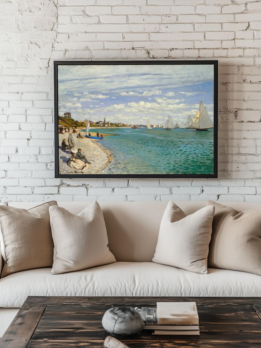 Regatta Sainte-Adresse (1867) Claude Monet. room preview