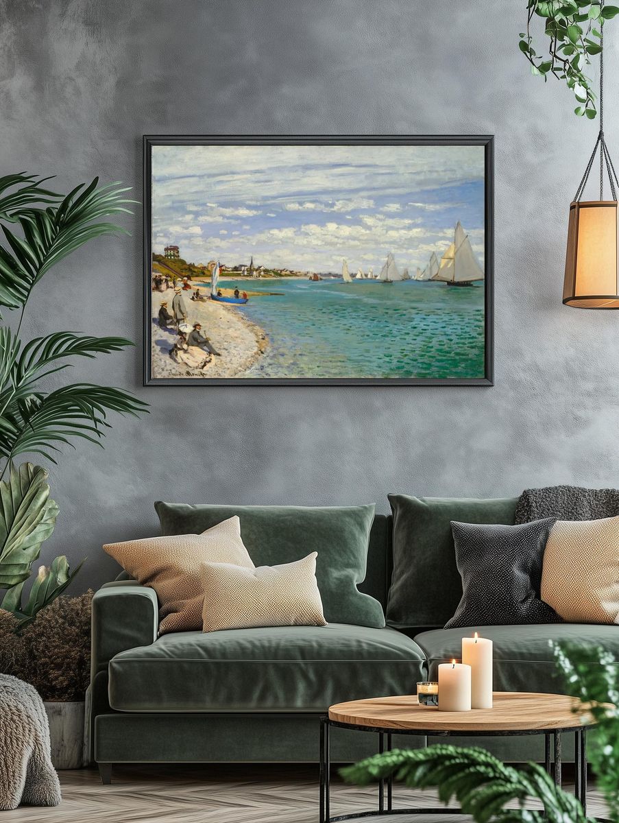 Regatta Sainte-Adresse (1867) Claude Monet. — room view 4