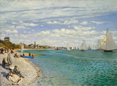 Regatta Sainte-Adresse (1867) Claude Monet.