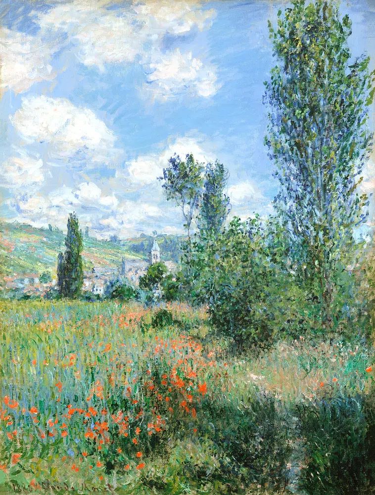 View Vétheuil (1880) Claude Monet. poster detail