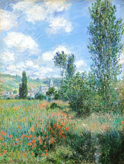 View Vétheuil (1880) Claude Monet.