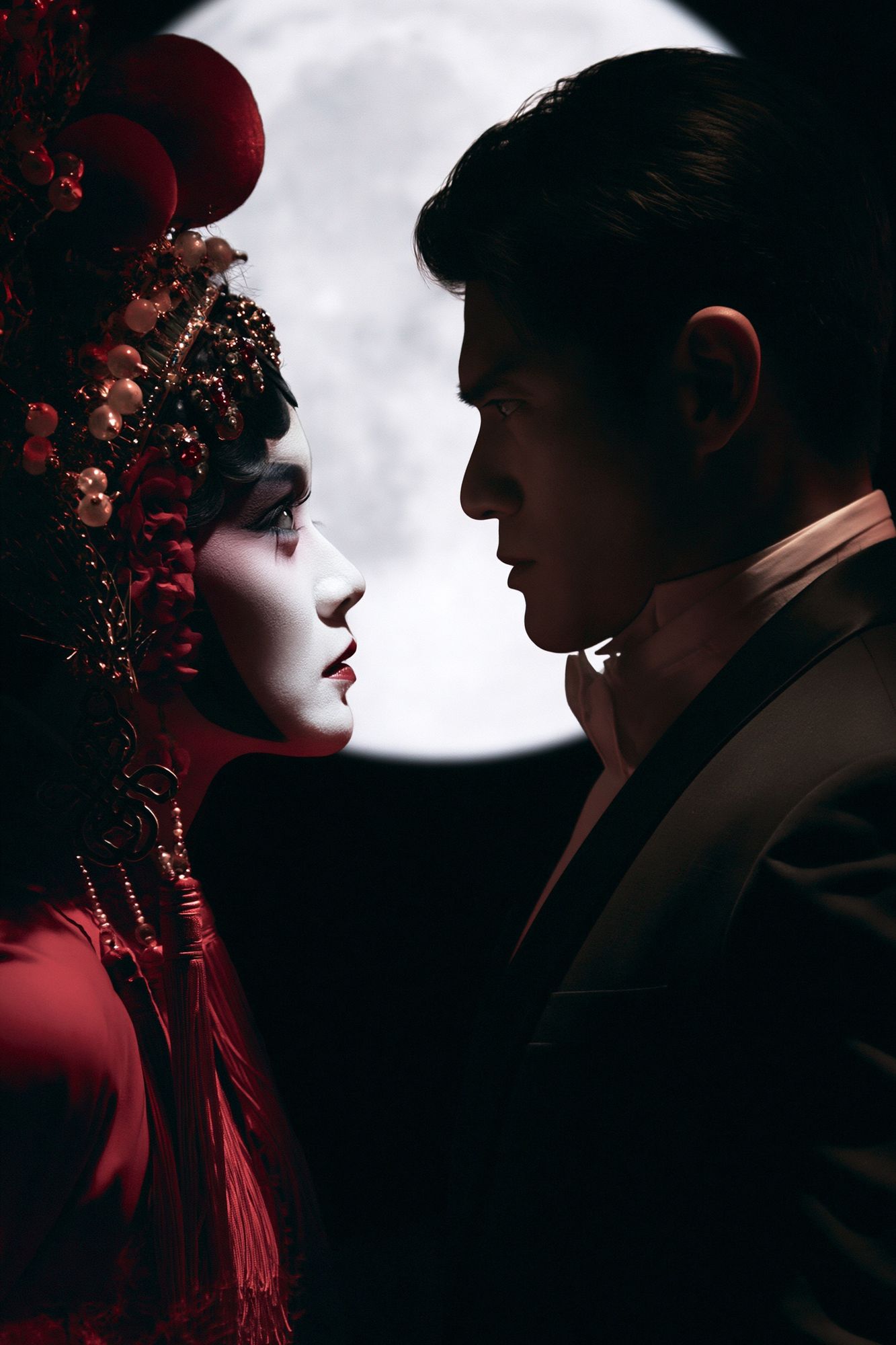 Moonlit Lovers Photography Poster. poster detail
