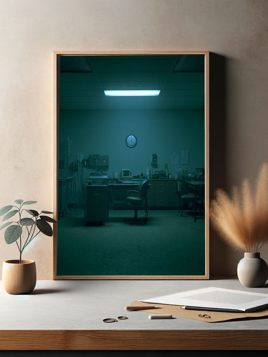 Dim Medical Office Photography Poster. — room view 2