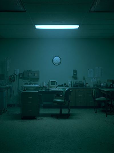Dim Medical Office Photography Poster. poster