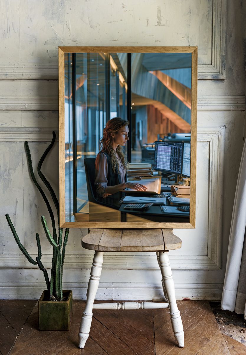 Modern Office Portrait Poster. — room view 1