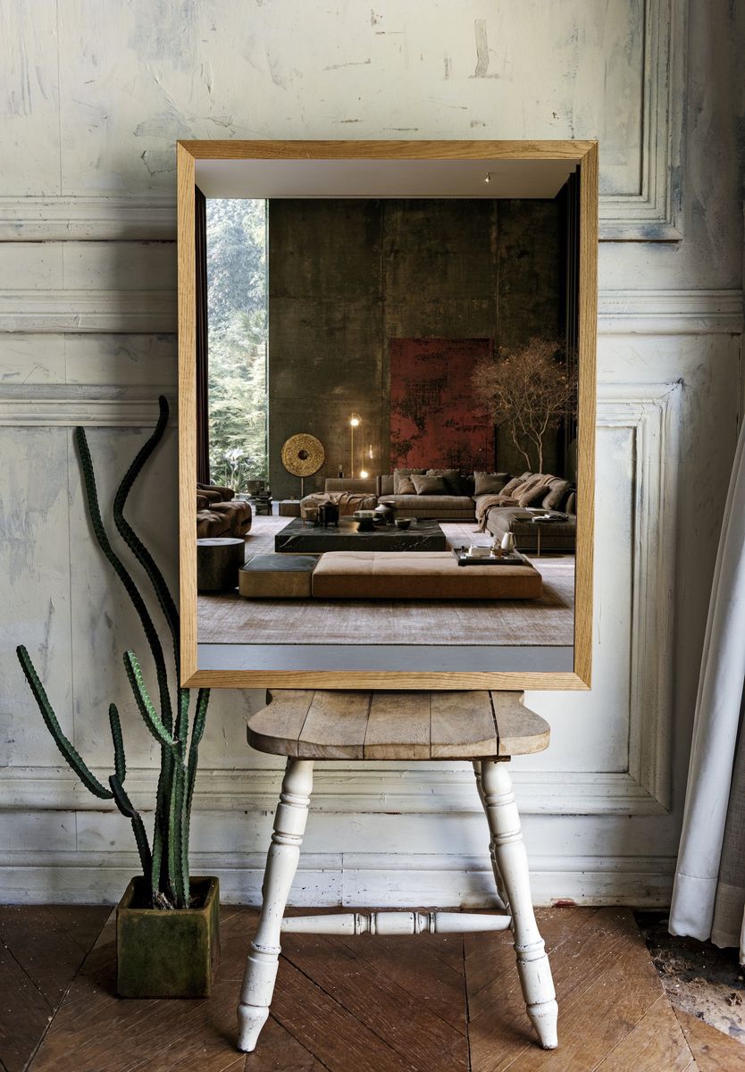 Moody Modern Living Room Photography Poster. room preview