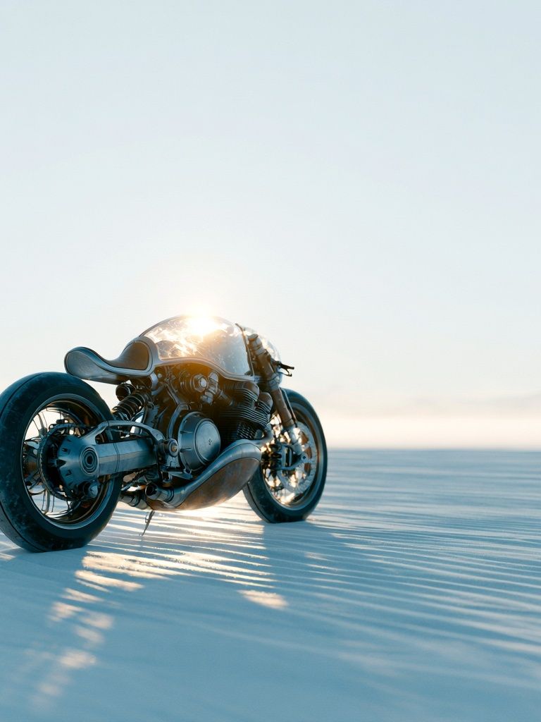 Desert Motorcycle Photography Poster. poster — photography art