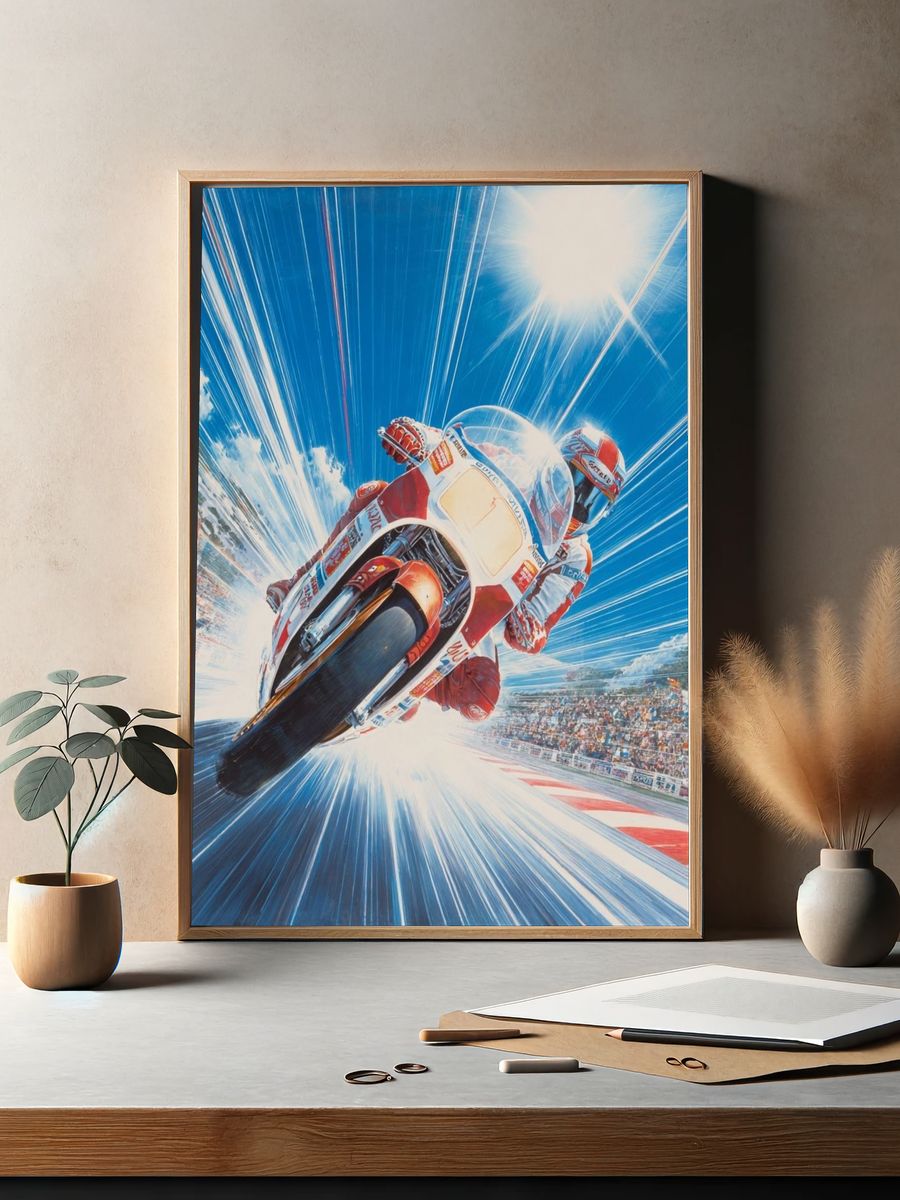 MotoGP Racing Action Poster. — room view 2