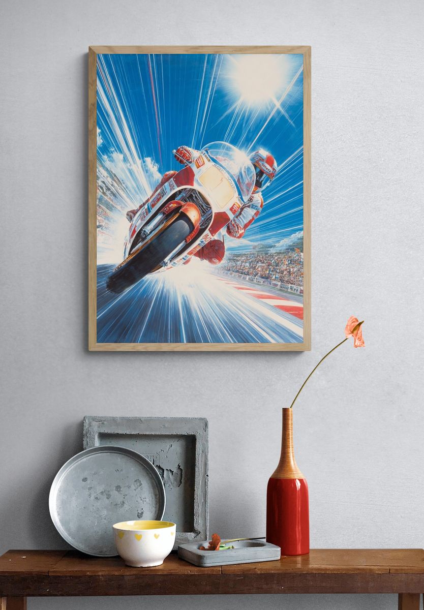 MotoGP Racing Action Poster. — room view 3