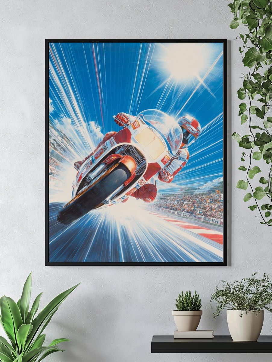 MotoGP Racing Action Poster. — room view 4