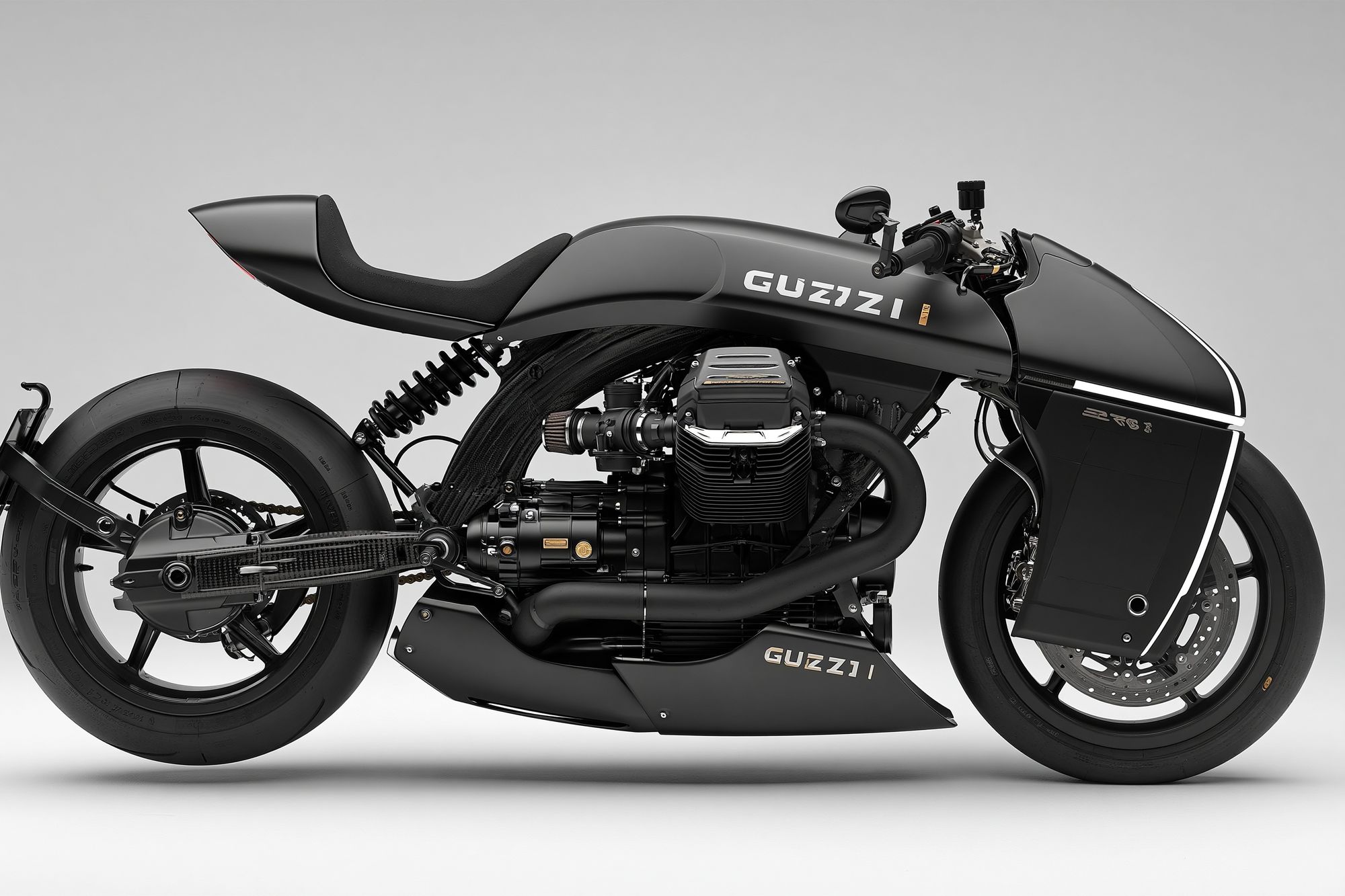 Moto Guzzi Custom Motorcycle Photography Poster. poster — photography art