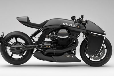 Moto Guzzi Custom Motorcycle Photography Poster.