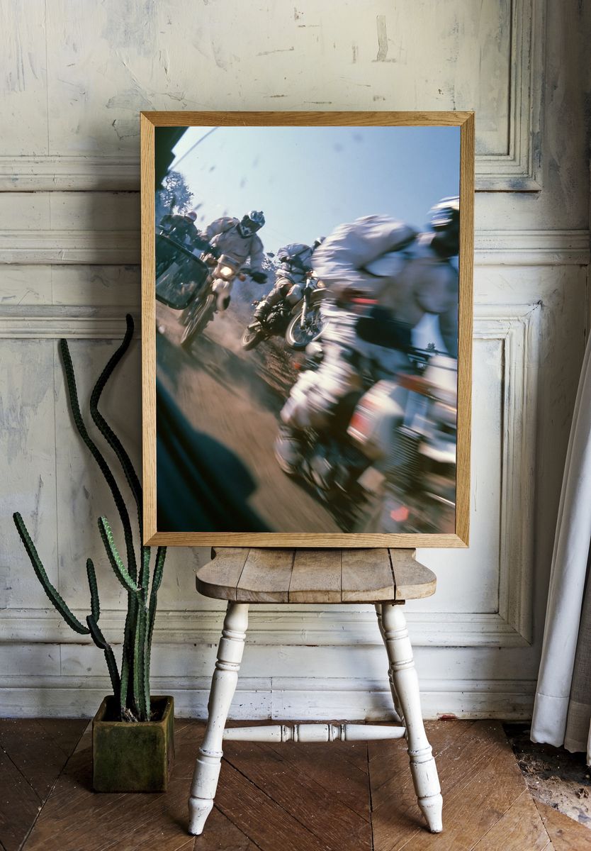 Motocross Race Action Photography Poster. room preview