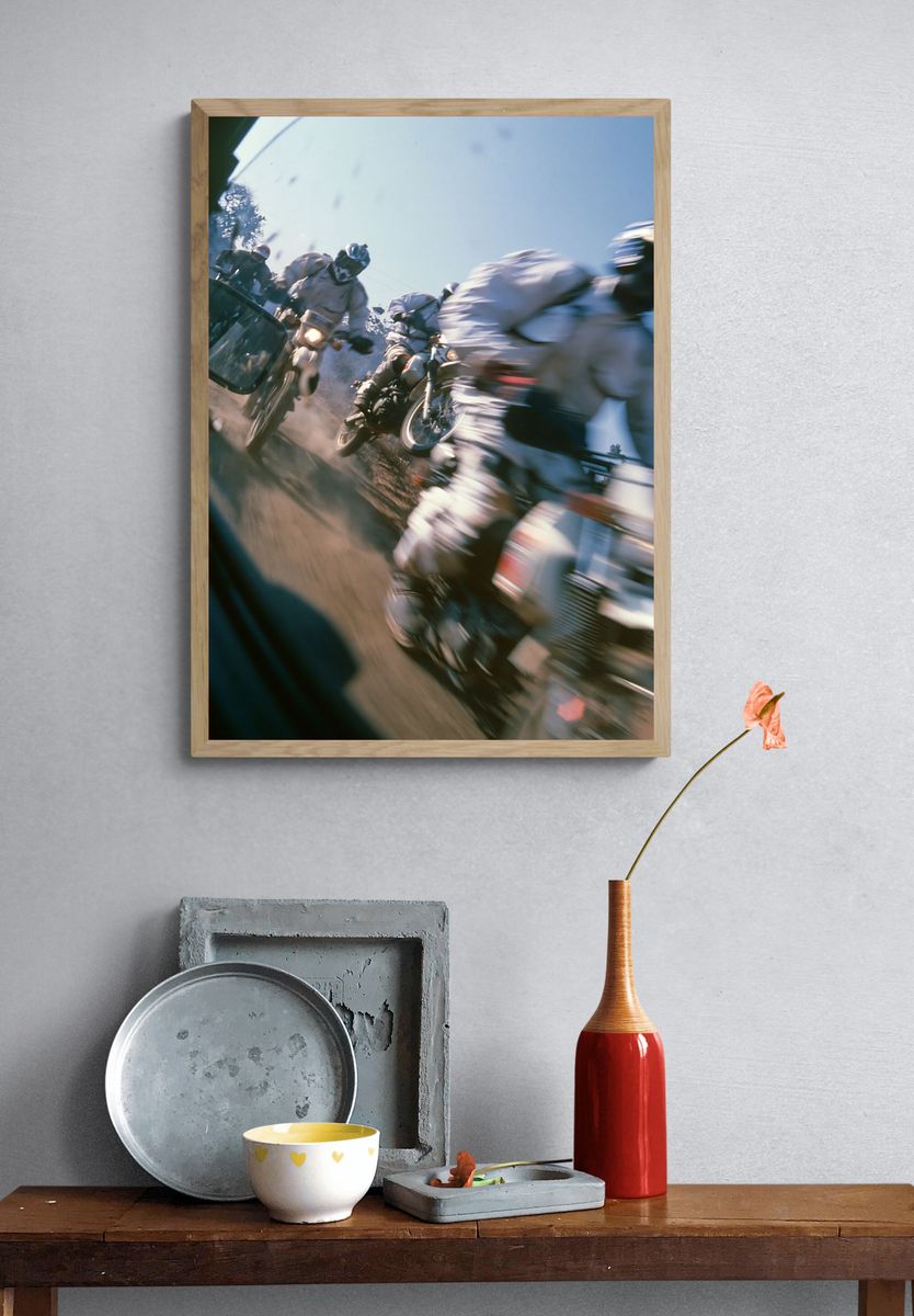 Motocross Race Action Photography Poster. — room view 3