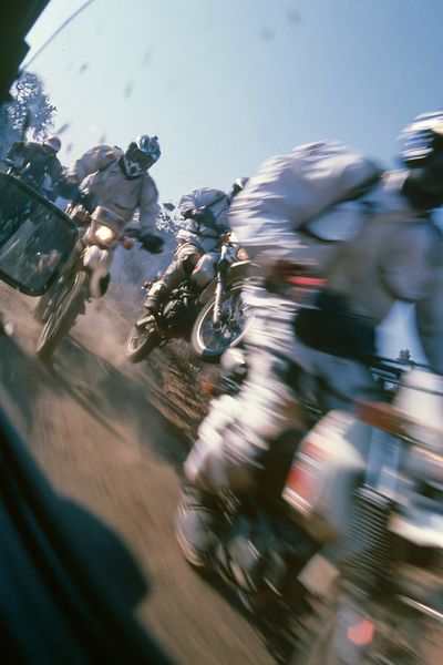 Motocross Race Action Photography Poster.