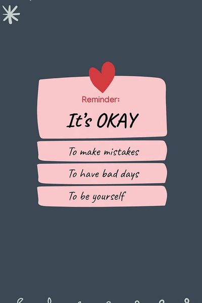 It's Okay — Motivational Print